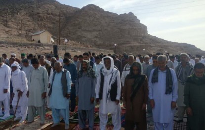 نماز عید فطر در بخش بزمان شهرستان ایرانشهر  
