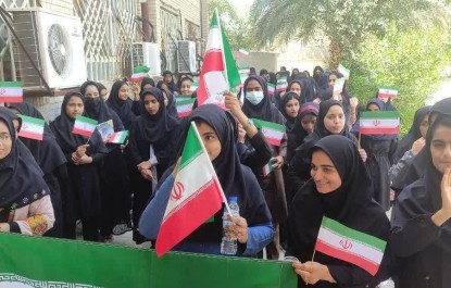 اجتماع مردم ولایی ایرانشهر در حمایت از پاسخ مقتدرانه سپاه  