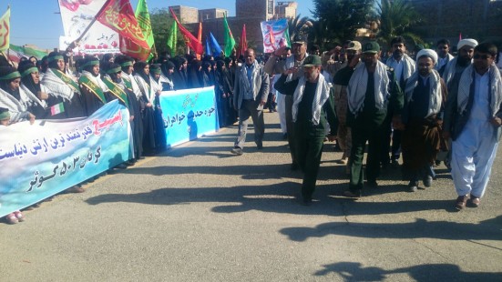 گزارش تصویری/تجمع عظیم بسیجیان ایرانشهر در سالروز تشکیل بسیج مستضعفین