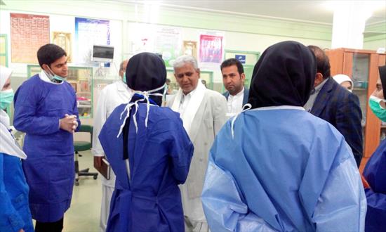 بازدید سرزده فرماندار ایرانشهر از اورژانس، بیمارستان و داروخانه های سطح شهر+تصاویر