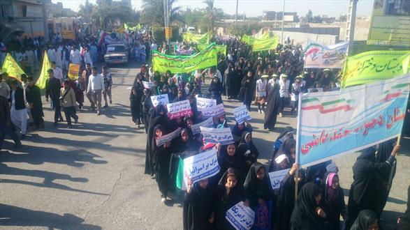 گزارش تصویری/ شکوه راهپیمایی دندان شکن 22 بهمن در ایرانشهر