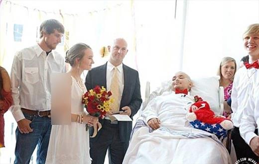ازدواج دختر و پسر 18 ساله در بیمارستان+عکس