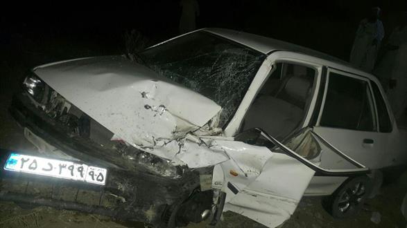 تصادف زنجیره ای نیمه شب گذشته در محور ایرانشهر 6 نفر را مجروح کرد