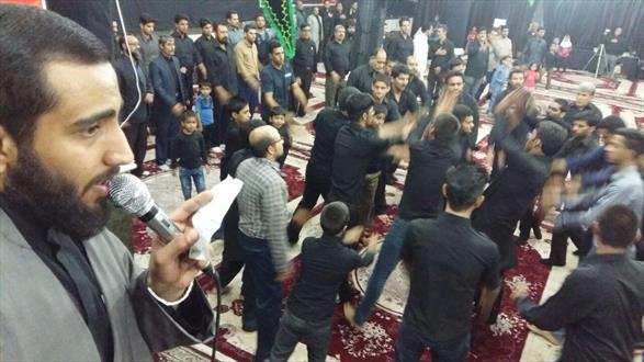 شور حسینی دهه اول محرم در هیئات مذهبی شهرستان ایرانشهر