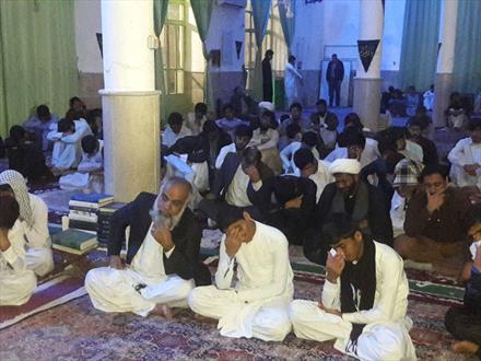 مراسم عزاداری شب شهادت حضرت فاطمه زهرا (س) در ایرانشهر+تصاویر