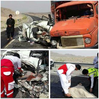 تصادف با کامیون در محور ایرانشهر- بم جان یک نفر را گرفت