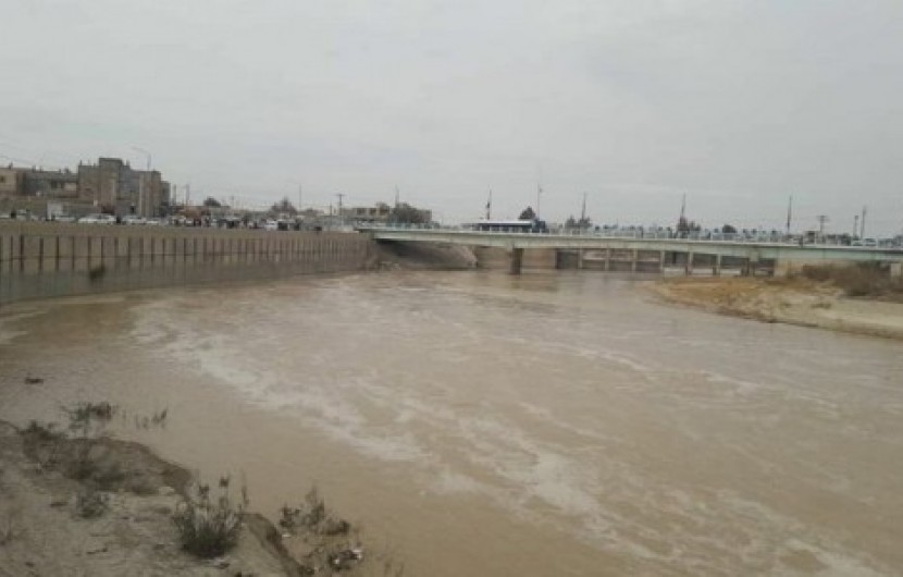 ورود سیلاب افغانستان به تالاب خشکیده هامون