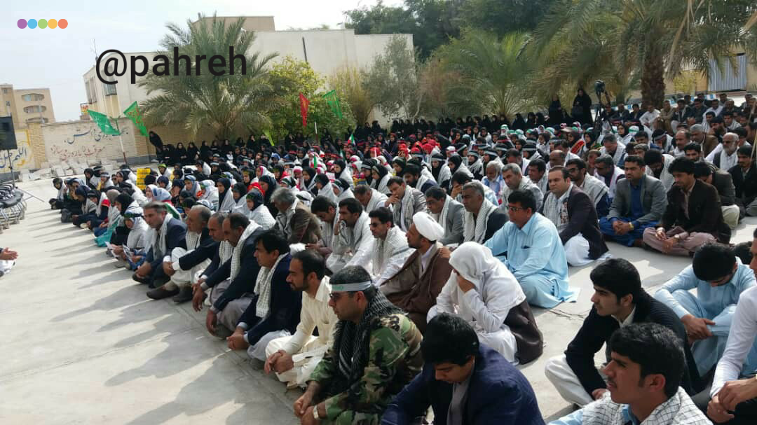 مراسم شهادت سپهبد سلیمانی در ایرانشهر