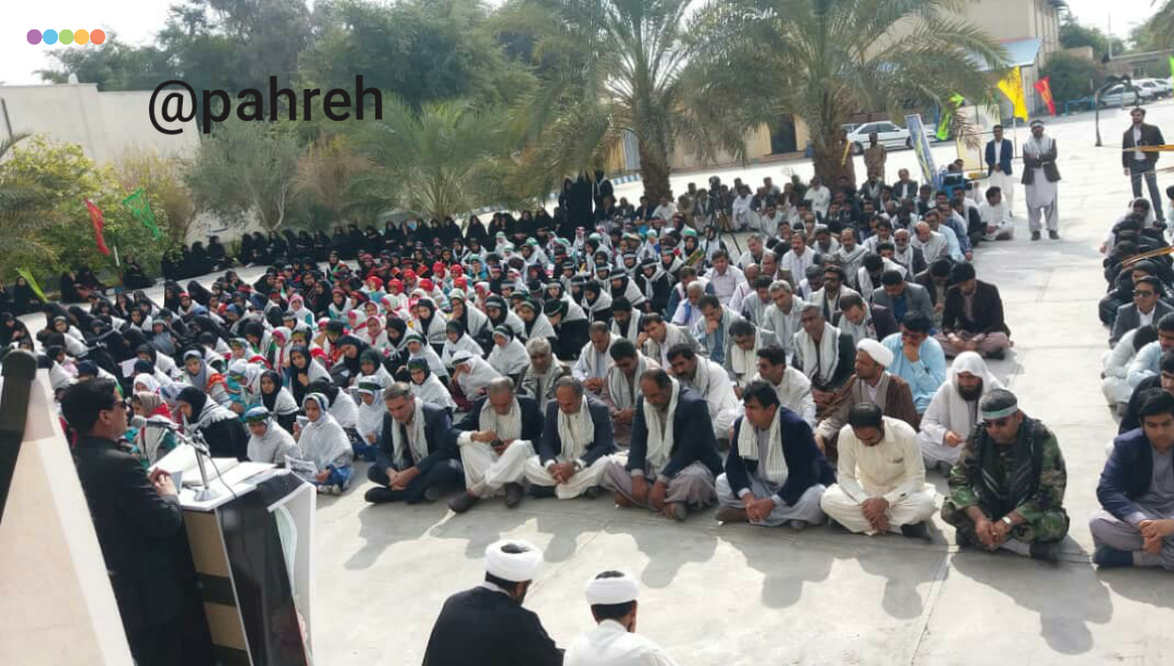 مراسم شهادت سپهبد سلیمانی در ایرانشهر